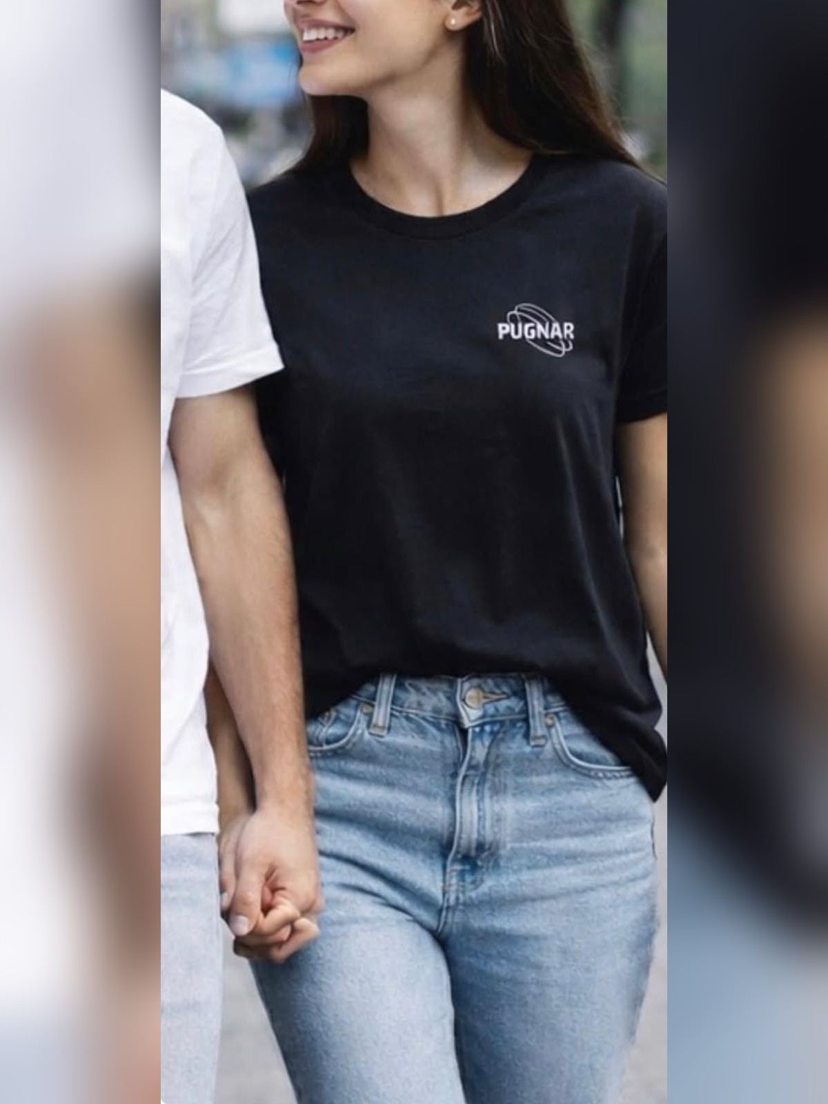 T-shirt básica gola redonda senhora — preto — T-shirts — Pugnar
